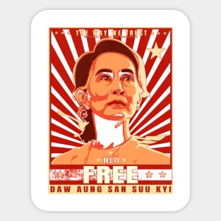 Aung San Suu Kyi Sticker